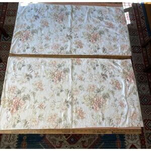 Vintage Eddie Bauer 2 King Pillowcases 19 x36 Cotton Cabbage Roses Cottage Boho
